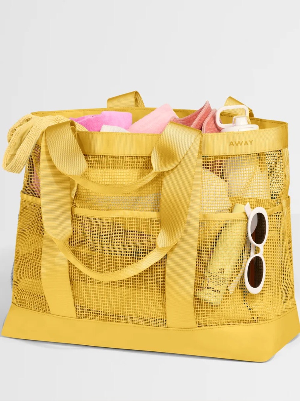 NWT Away Beach Tote in Golden Hour Yellow - Picture 3 of 11